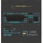 Moon Rhyme 104+26 PBT Dye-subbed Keycaps Set for Cherry MX Mechanical Gaming Keyboard Black